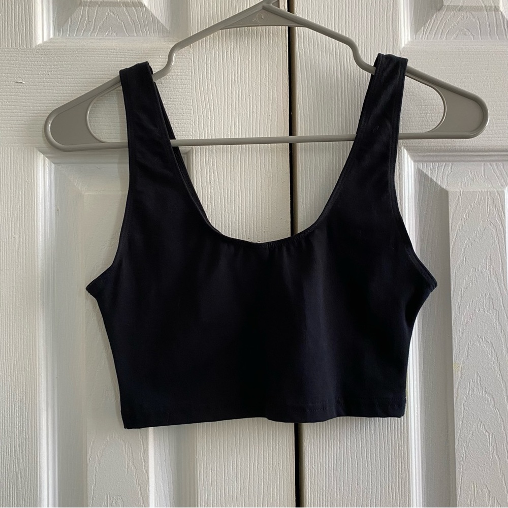 Los Angeles Apparel Cotton Spandex Tank Crop Top